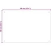 Virtuvės atbraila 2 vnt. Juoda 90 x 60 cm grūdintas stiklas