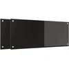 Virtuvės atbraila 2 pcs Juoda 100 x 40 cm grūdintas stiklas