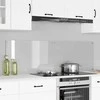 Virtuvės atbraila 2 pcs Skaidrus 80 x 50 cm grūdintas stiklas