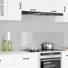 Virtuvės atbraila 2 pcs Skaidrus 80 x 40 cm grūdintas stiklas