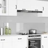 Virtuvės atbraila 2 pcs Skaidrus 90 x 40 cm grūdintas stiklas