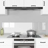 Virtuvės atbraila 2 pcs Skaidrus 70 x 40 cm grūdintas stiklas