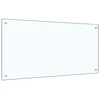 Virtuvės atbraila 2 pcs Skaidrus 100 x 50 cm grūdintas stiklas