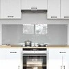 Virtuvės atbraila 2 pcs Šviesiai pilka 80 x 50 cm