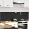 Virtuvės atbraila 2 pcs Tamsiai pilka 80 x 40 cm