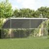 Vištų narvas 2 pcs Sidabro 400 x 200 x 200 cm Cinkuota plienas