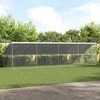 Vištų narvas 4 pcs Sidabro 800 x 200 x 200 cm Cinkuota plienas