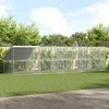 Vištų narvas 4 pcs Sidabro 800 x 200 x 200 cm Plienas ir PE