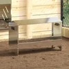 Vištų šėrimo iškas Sidabro 81 x 32 x 53,5 cm Cinkuota plienas