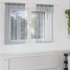 Voile Užuolaida 2 pcs Tamsiai pilka 140 x 140 cm Poliesteris