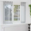 Voile Užuolaida 2 pcs Tamsiai pilka 175 x 140 cm Poliesteris