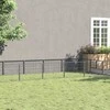 Voljeras šunims, sidabrinės spalvos, 12m², plienas