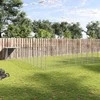 Voljeras šunims, sidabrinės spalvos, 37,51m², plienas