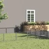 Voljeras šunims, sidabrinės spalvos, 45m², plienas