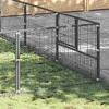 Voljeras šunims, sidabrinės spalvos, 60m², plienas