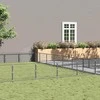 Voljeras šunims, sidabrinės spalvos, 63m², plienas