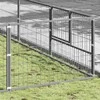 Voljeras šunims, sidabrinės spalvos, 63m², plienas