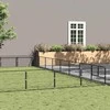 Voljeras šunims, sidabrinės spalvos, 64m², plienas