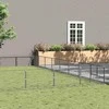 Voljeras šunims, sidabrinės spalvos, 80m², plienas