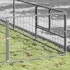 Voljeras šunims, sidabrinės spalvos, 80m², plienas