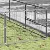 Voljeras šunims, sidabrinės spalvos, 81m², plienas