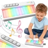WOOPIE Rainbow Touch pianinas su foniniu apšvietimu ir mokymosi režimu 3+