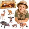 WOOPIE Safari laukinių gyvūnų figūrėlių rinkinys 6 vnt.