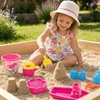 WOOPIE Sandbox Set with Boat and Bag Accessories 9 pcs Rožinė Beach