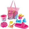 WOOPIE Sandbox Set with Boat and Bag Accessories 9 pcs Rožinė Beach