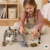 WOOPIE ūkio žirgų figūrėlių rinkinys Little Farmer 11 vnt. su priedais