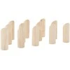 Žaidimo Number Kubb rinkinys su krepšiu, 13 dalių, pušis