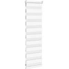 Zebra žaliuzės balta 40x100 cm audinio plotis 35,9 cm