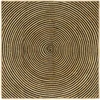 Kilimas Natūrali ir juoda 160 x 160 cm Džiutas