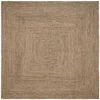 Kilimas Natūrali ir juoda 240 x 240 cm Džiutas