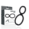 Addicted Toys Adjustable Dual Silicone Rings Flexible Juodas 3.8/5.8cm