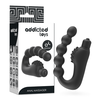 Addicted Toys Vibrating Prostate Massager Anatomical Silicone Juodas 11cm