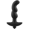 Addicted Toys Anal Massager Model 2 - Juodas, Vibrating Silicone, 8x1.5cm