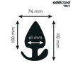 Addicted Toys XXL Silicone Anal Plug 11 cm - Ergonomic Medical-Grade Model