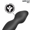 Addicted Toys Silicone Plug with Support Ring Model 2 - Juodas, 197 mm