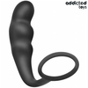 Addicted Toys Silicone Intimate Plug with Ring Model 4 - Juodas, 204 mm
