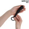 Addicted Toys Silicone Plug with Support Ring Model 2 - Juodas, 197 mm