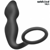 Addicted Toys Silicone Plug with Support Ring Model 2 - Juodas, 197 mm