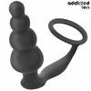 Addicted Toys Silicone Intimate Plug with Ring Model 5 - Juodas, 235 mm