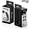 Addicted Toys Silicone Intimate Plug with Ring Model 4 - Juodas, 204 mm