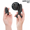 Addicted Toys Vibrating Plug with Remote &amp; Oscillating Silicone Tip 130mm