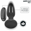 Addicted Toys Vibrating Plug with Remote &amp; Oscillating Silicone Tip 130mm