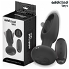 Addicted Toys Vibrating Plug with Remote &amp; Oscillating Silicone Tip 130mm
