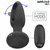 Addicted Toys Vibrating Plug with Remote &amp; Oscillating Silicone Tip 130mm