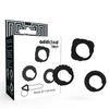 Addicted Toys Set of 3 Juodas Silicone Support Rings - Adjustable Sizes