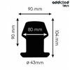 Addicted Toys Extreme Hollow Plug Silicone L 10.4cm - Anatomical Large Model